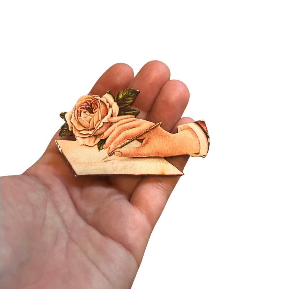 Magnet | Victorian Writer Laser Cut Wood